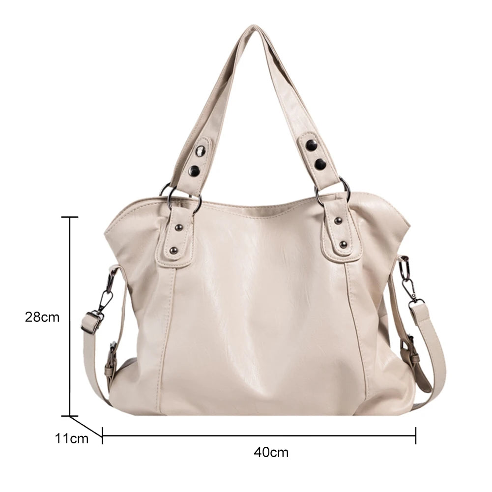 Large Totes Bag Women Shoulder Bags Large Capacity Crossbody Bags Leather Shoulder Side Tote Bag Female Shopper Handbags Wallet