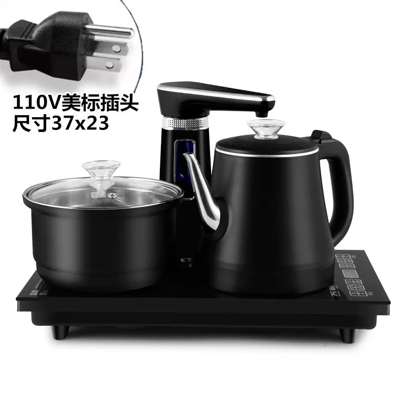 110V Automatic Water Supply Electric Kettle Embedded In Desktop All-in-one Pot Disinfection Tea Stove Jug Home Appliance