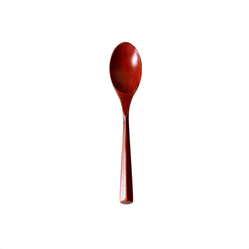 Natural Wooden Spoon Set Portable Eco-friendly Fork Tableware Cutlery Sets Travel Dinnerware Suit Simple Kitchen Tools