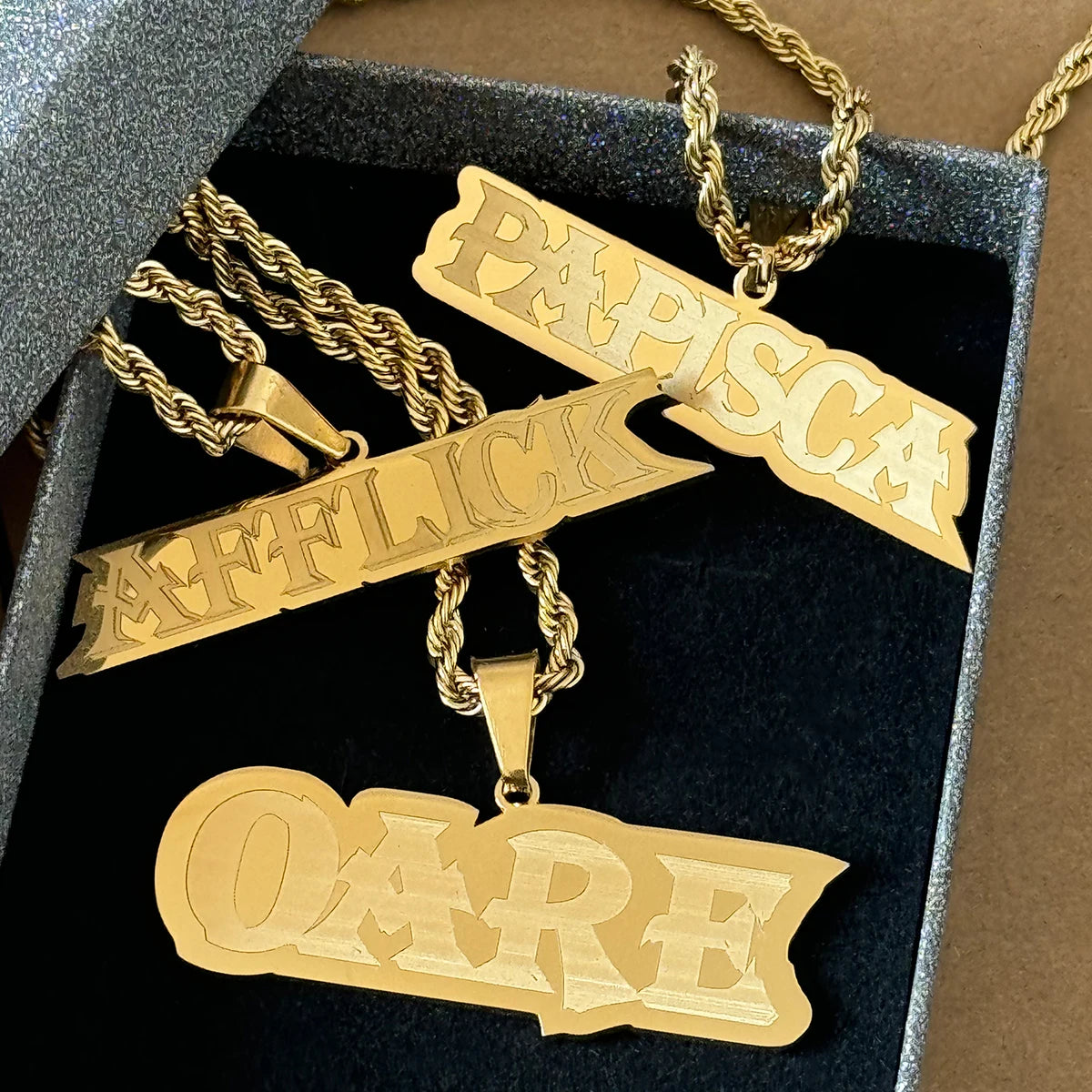 Stainless Steel Custom Name Necklace Personalized Hip Hop Letter Pendant Necklaces For Women Men Party Anniversary Gift Jewelry