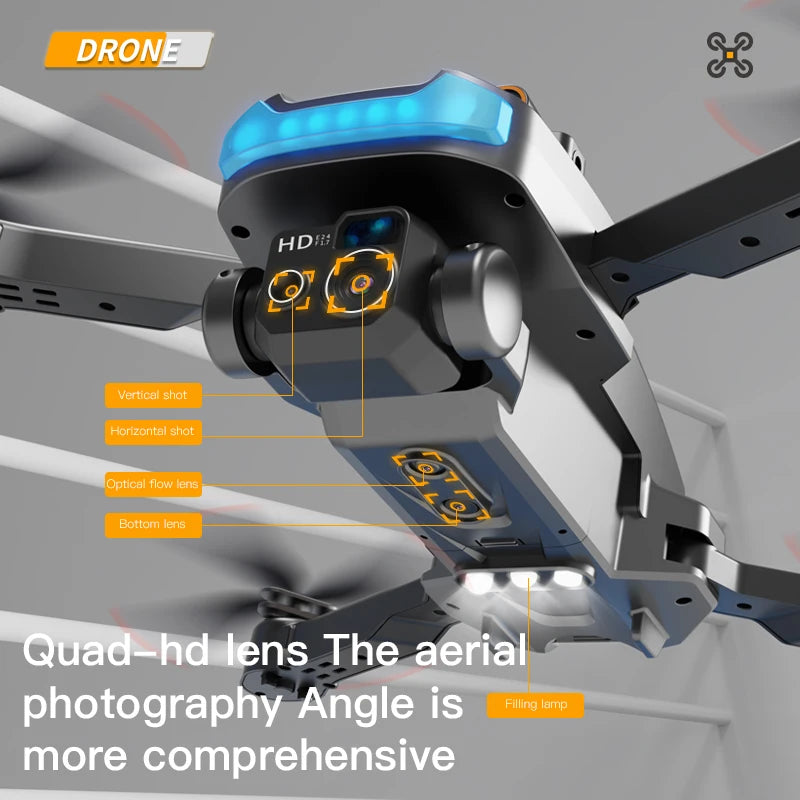 2023 P15 Mini Drone 8k Profesional 4K HD Camera Obstacle Avoidance Aerial Photography Brushless Foldable Quadcopter 1km Toys