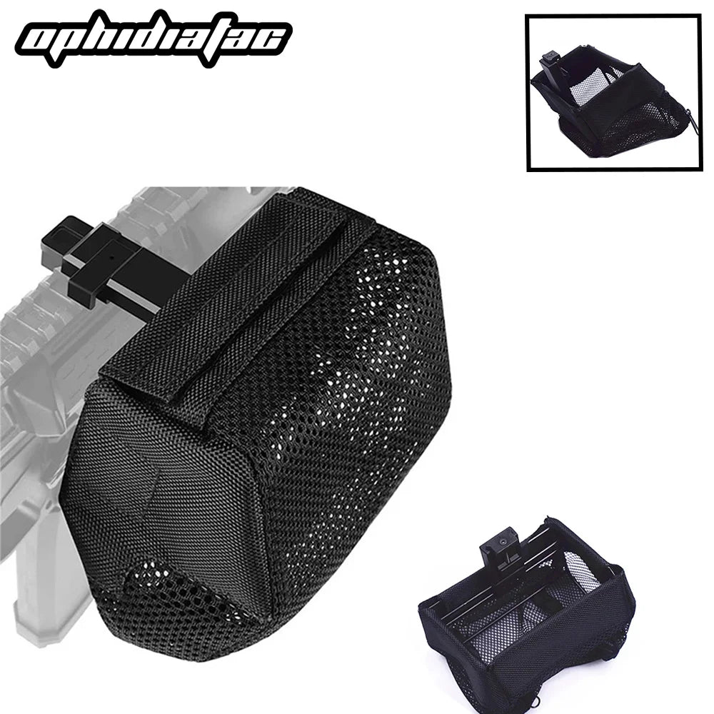OPHIDIAN Hunting Bullet Shell Bag Equipment Ammunition Brass Shell Catcher Mesh Trap Nylon Mesh Bag Catch Black Collection Bag A