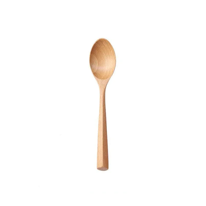 Natural Wooden Spoon Set Portable Eco-friendly Fork Tableware Cutlery Sets Travel Dinnerware Suit Simple Kitchen Tools