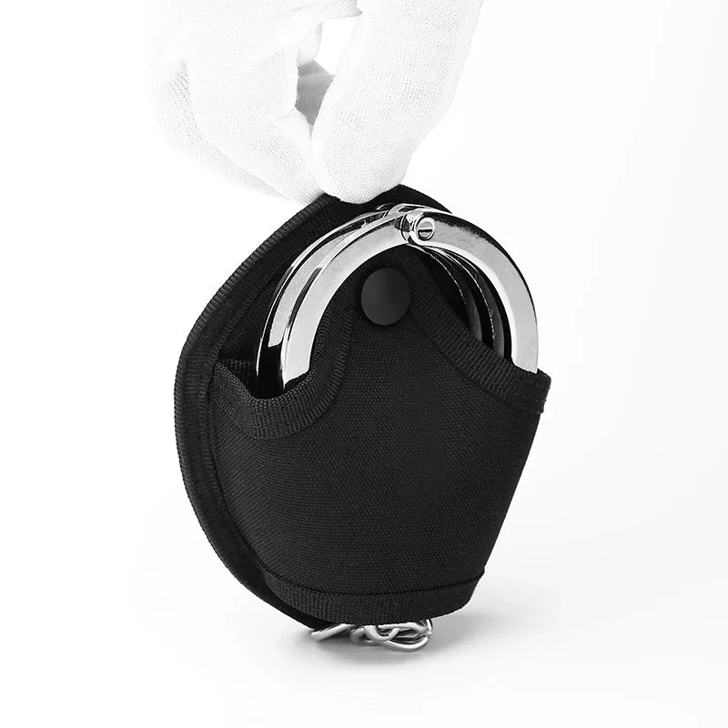 Tactical Profession Handcuffs Case Police Shackles Holster Molle Belt Pouch Nylon Holder Handcuff Hunting Accessories Equipment