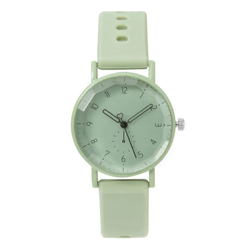 2025 New Women Watch Fashion Silicone Strap Quartz Watch Student Sports Wristwatch Relojes Para Mujer Dropshipping Clock