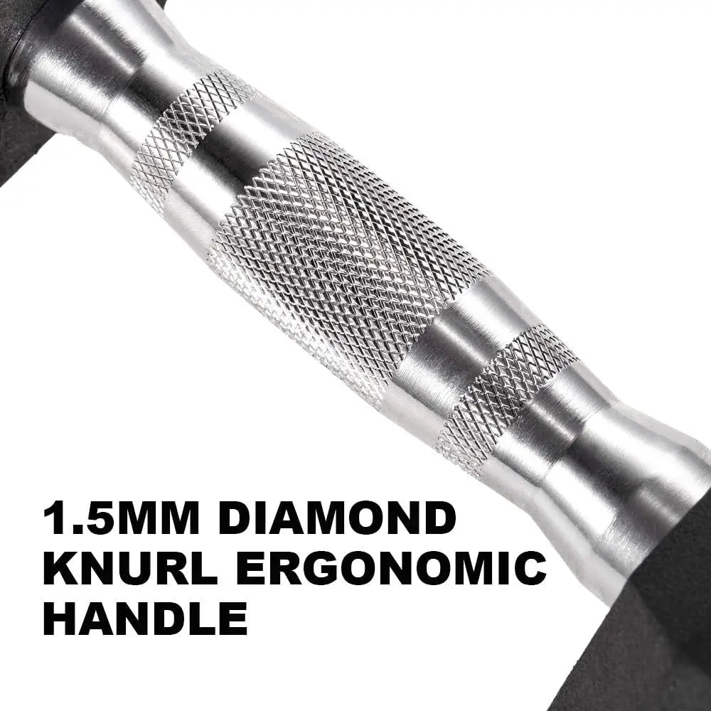 Dumbbell Set Rubber Encased Hex Dumbbell Free Weights Dumbbells Set Home Weight Set No Rack