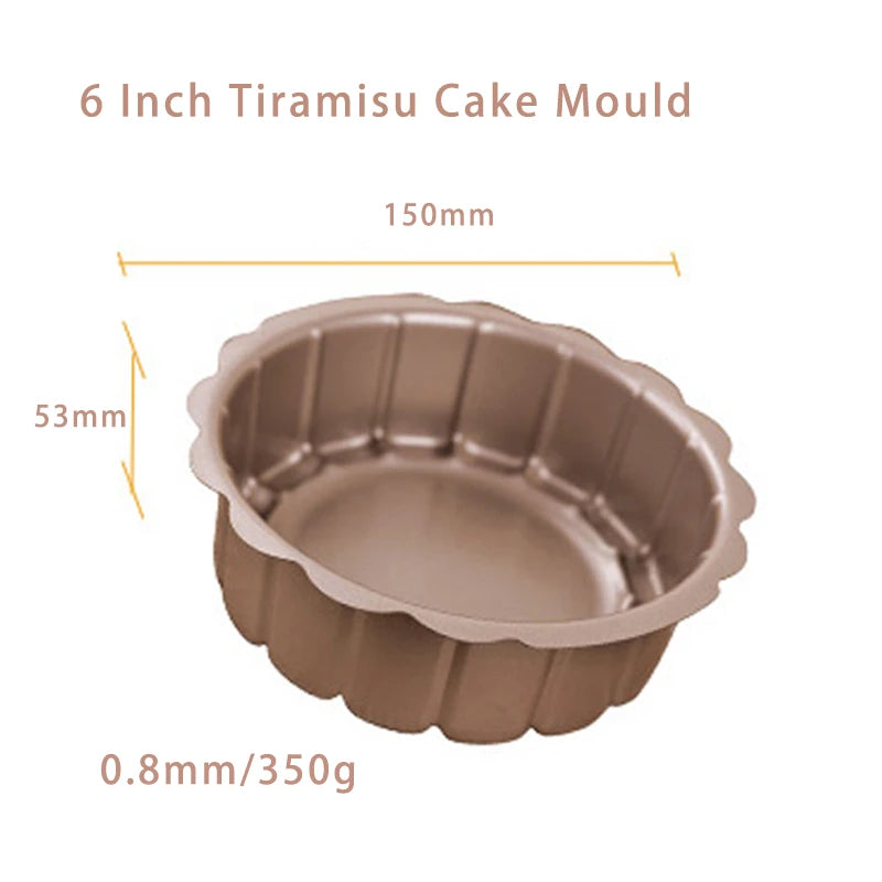 Puff Baking Pan Non-Stick Carbon Steel Cake Bread Buns Baking Ware Pan Mould Mold Tin Shape Tool Dishes for Bakeware