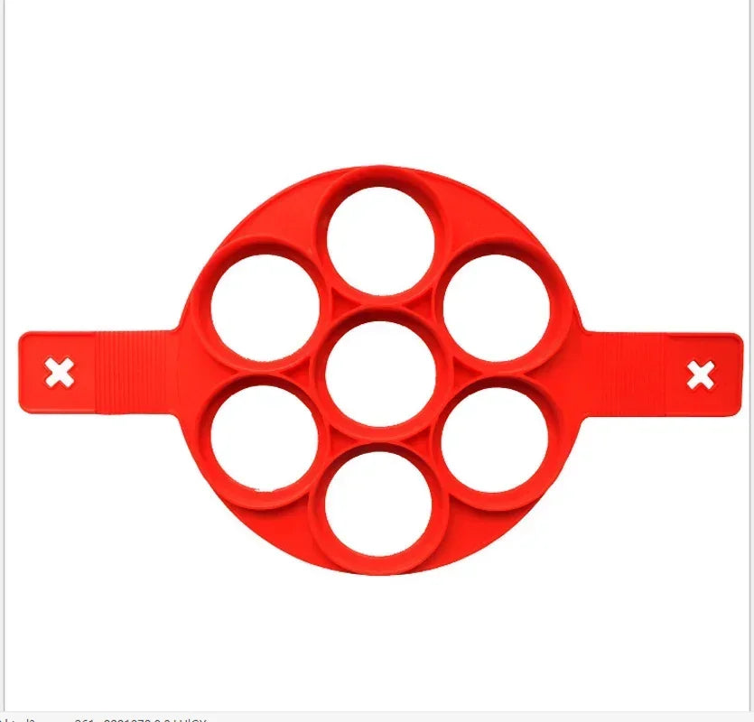 Fried Egg Mold Pancake Mold Maker Silicone Forms Non-stick Simple Operation Pancake Omelette Mold Kitchen Accessories