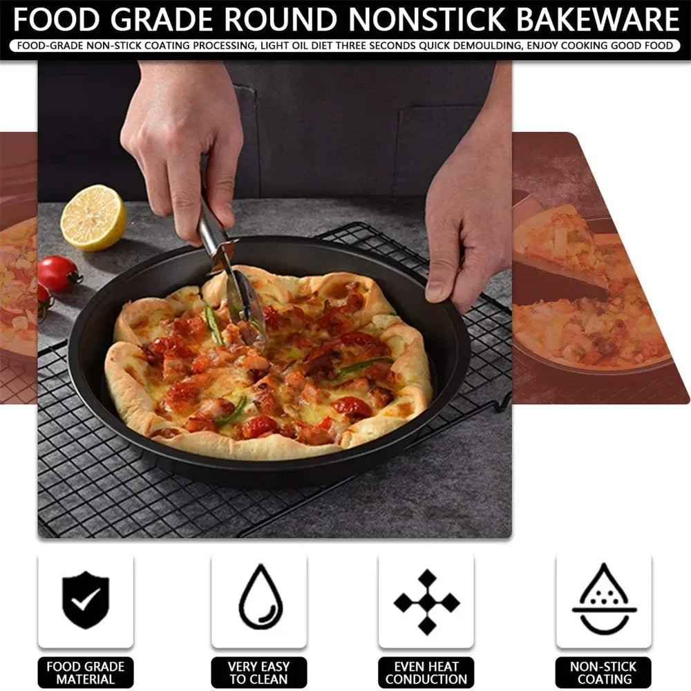 Upgrade Your Baking Game with this Reliable, Stylish, and Durable Nonstick Carbon Steel Cake Pan - Essential Bakeware for Profes