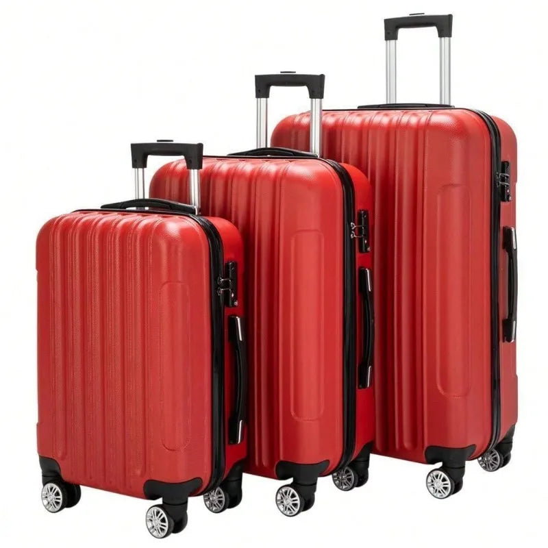 Travel Spinner Luggage Set ABS Trolley Carry On Suitcase TSA
