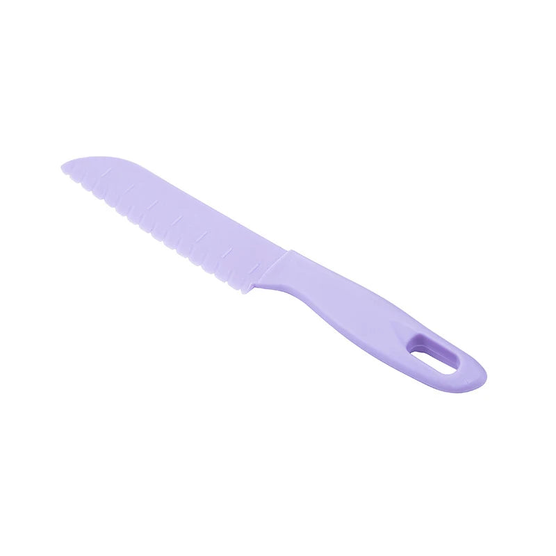 Kids Knife Plastic Fruit Sawtooth Cutter Safe Kitchen Chef Bread Lettuce Toddler Cooking Paring Knives Children's Knife For Kids