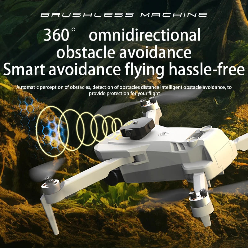 S52Drones 4k HD Brushless Motors Folding Aerial Drone Optical Flow Localization Four Sided Obstacle Avoidance Drone Toys Gifts