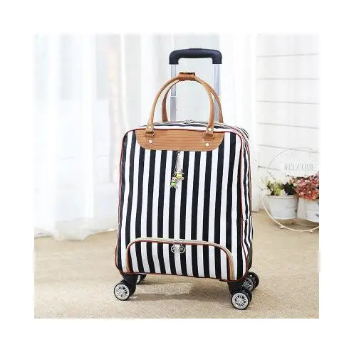 brand 20 Inch 22 inch Women luggage Trolley Bag on wheels Travel Suitcase Travel Rolling Bag Baggage Suitcase Travel wheeled bag