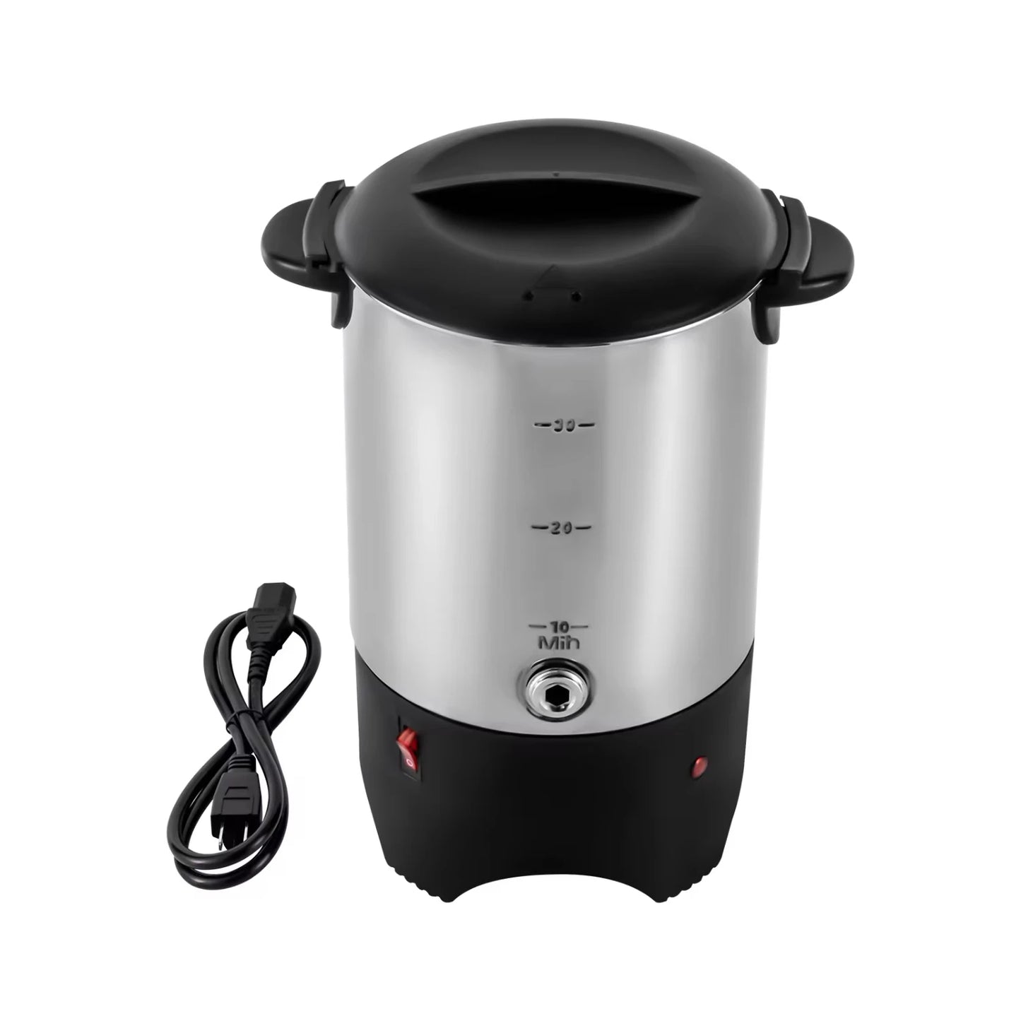 1000w Stainless Steel Coffee Urn Machine Commercial Coffee Percolator 30 Cup Large Capacity Urn Office Coffee Maker
