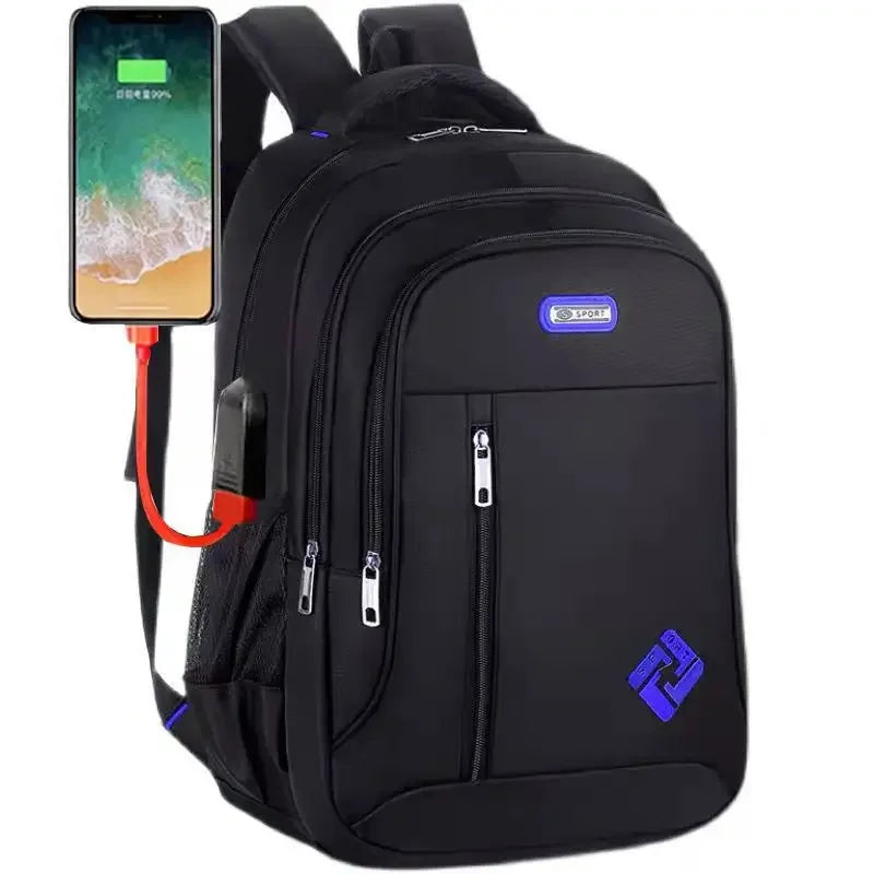 Backpack for Men 2024 New Multifunctional Business Notebook Backpack USB Charging Waterproof Film Men's Backbag Casual Bag bolsa