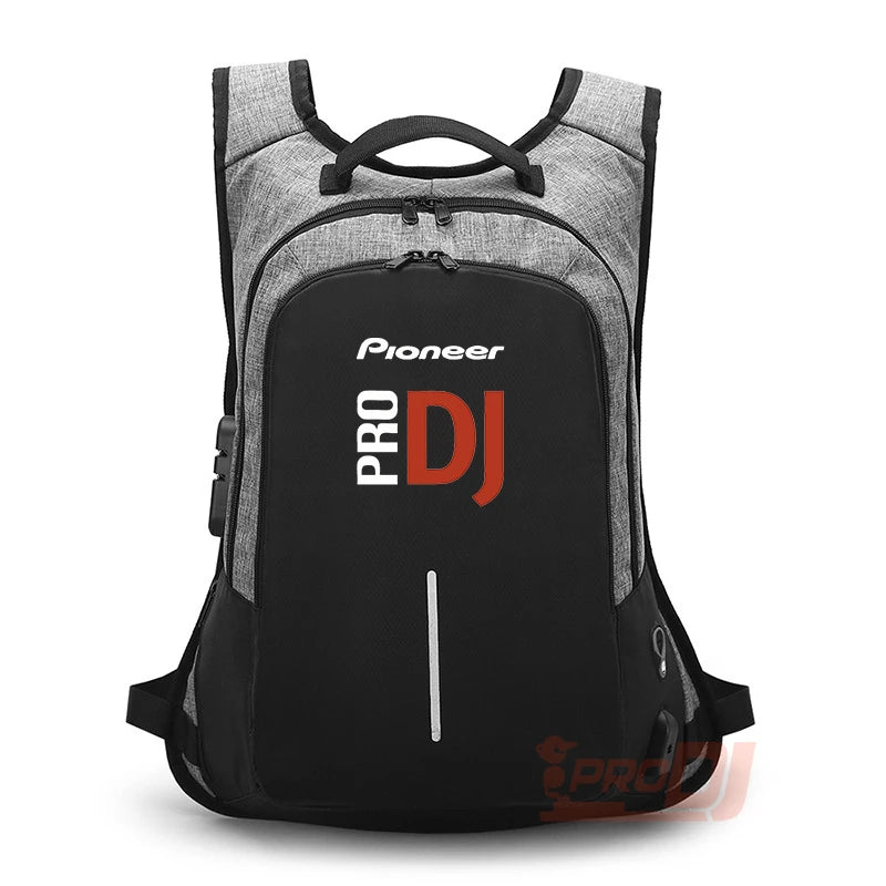 2024 Pioneer Pro Dj Large Capacity Backpack Anti-theft With Lock Laptop Bag With USB Charging Travel Bag Fashion Casual Backpack