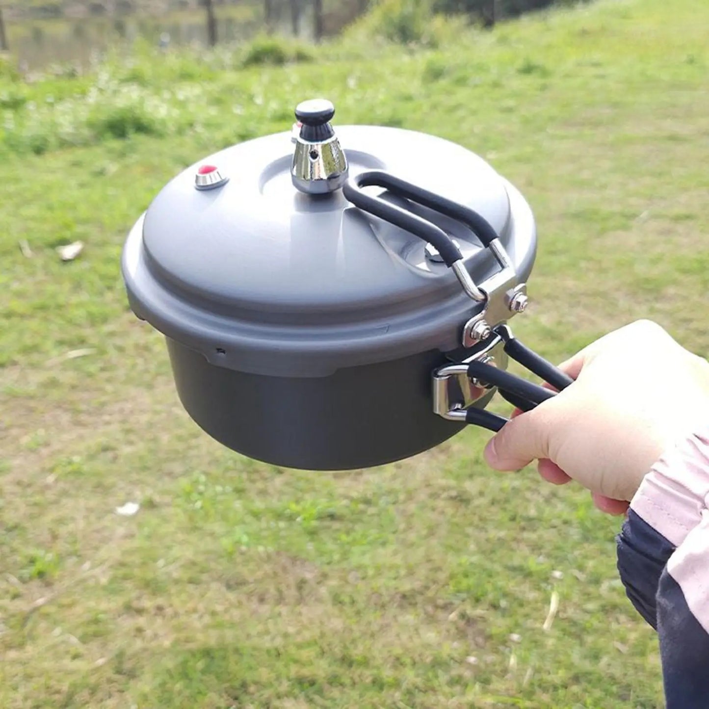 Camping Pressure Cooker Portable Small Rice Cooker for Home Outdoor Kitchen