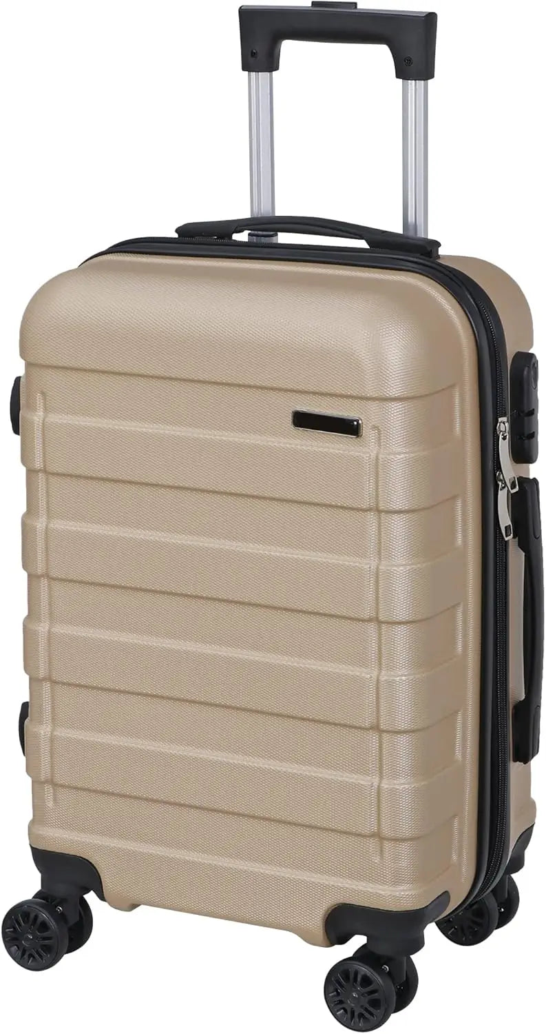 21 Inch Hardside Expandable Carry On Luggage with Spinner Wheels, Lightweight Suitcase Durable Rolling Luggage for Business