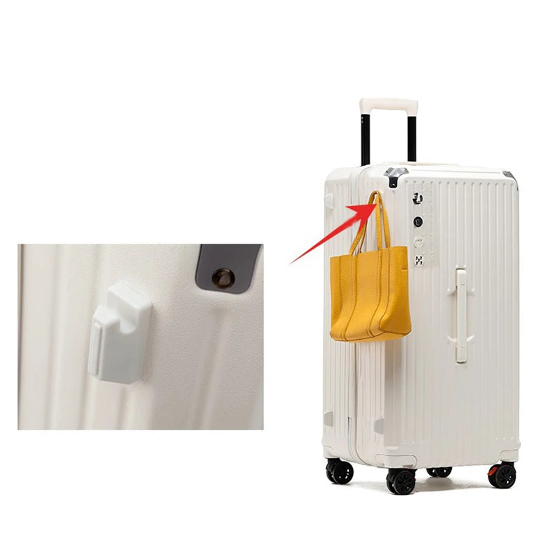 Travel Suitcase 28/32/34 Inch Large Capacity Free Shipping Rolling Luggage Unisex White Travel Box on Wheels Shipping from US