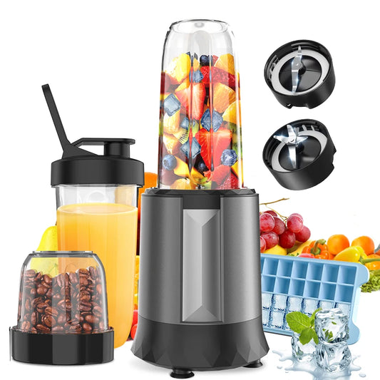 Smoothie Blender, 1300 W Upgraded compact personal blender for shakes and smoothies, juices, frozen drinks, sauces and more!