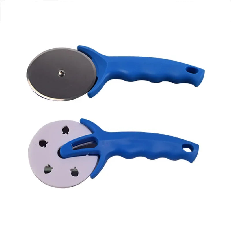 Multi-purpose Pizza Cake Stainless Steel Cutter Pastry Roller Cutter Pizza Knife Cookie Roller Wheel Scissor Kitchen Accessories