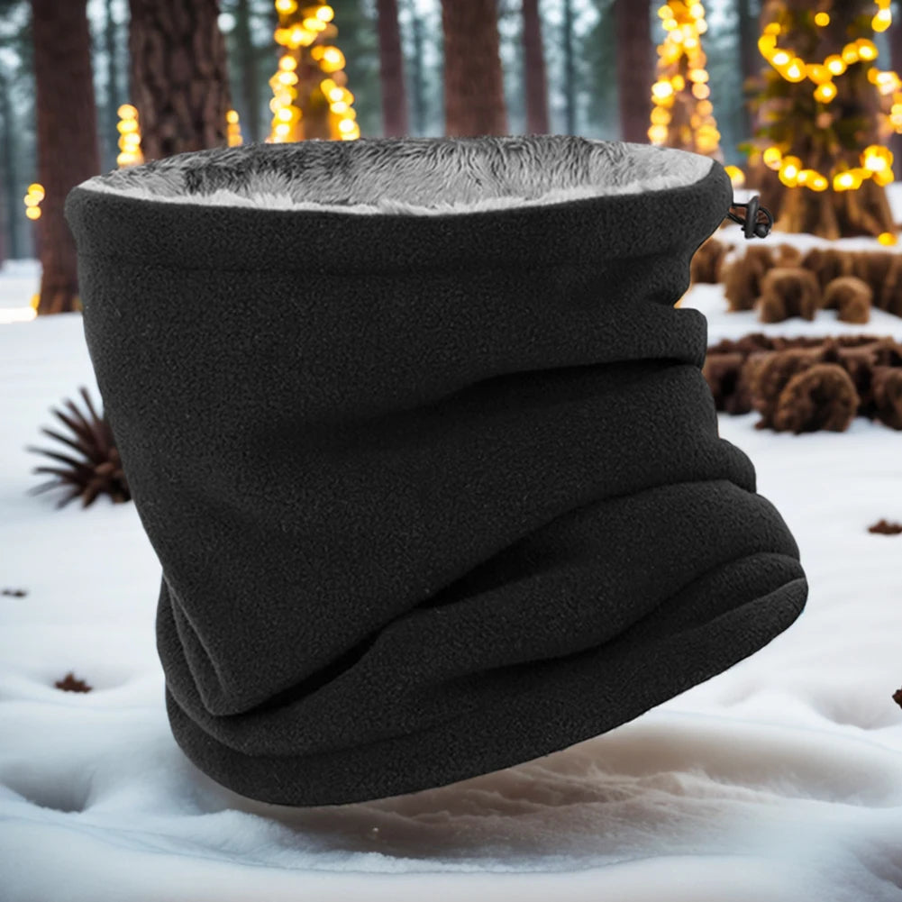Men Women Winter Neck Warmer Windproof Cold Weather Scarf Fleece Fashion Soft Face Scarf Mask for Skiing Cycling Outdoor Sports