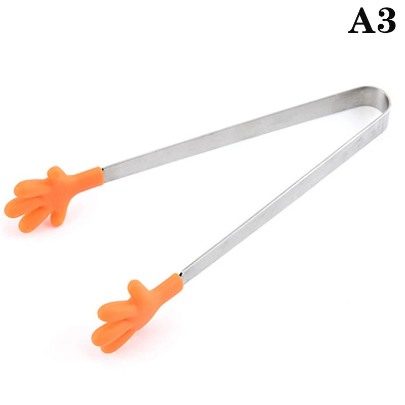 1PC Kitchen Cute Silicone Food Clip Bread Barbecue Clip High Temperature Resistant And Scalding Resistant Silicone Clip