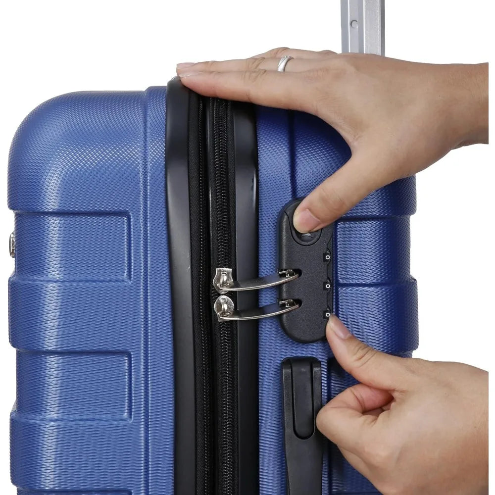 Smartxchoices 21" Expandable Luggage Spinner Suitcase Carry-On Luggage Hard Shell Built-In TSA lock, 4-Wheel Suitcase Bag