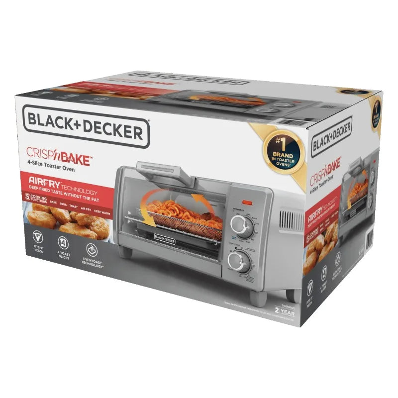 BLACK+DECKER 4 Slice Toaster Oven - Silver - TO1700SG
