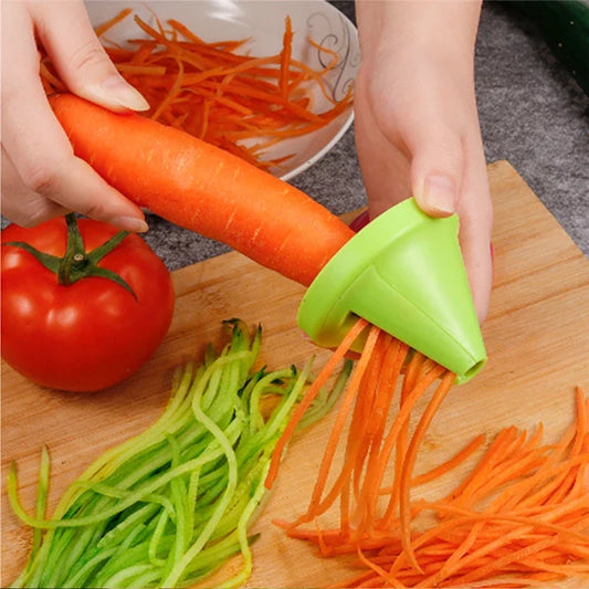 NEW Kitchen Portable Vegetable Fruit  Multi-function Spiral Shredder Peeler Manual Potato Carrot Radish Rotating Shredder Grater