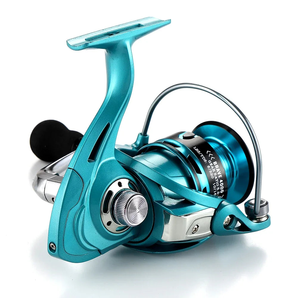 1000/2000/3000/4000/5000/6000/7000 Spinning Reel,5.2:1 / 4.7:1, 8kg Drag System, Saltwater Freshwater Fishing Carrete De Pesca