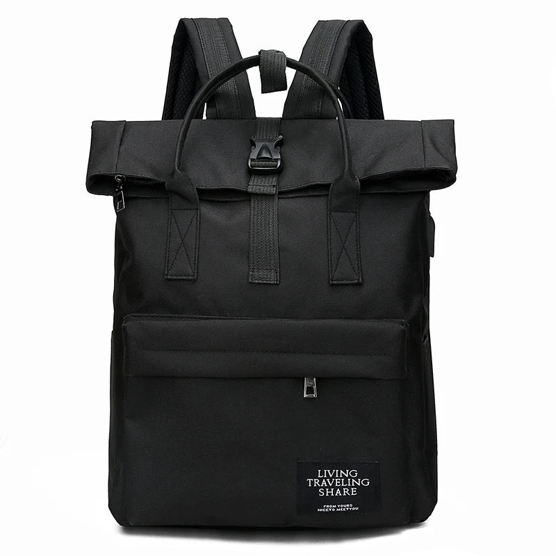 Fashion USB Laptop Backpack For Women Men Shoulder Bags SchoolBag Female Mochila Backpacks For Teenage Girls Travel Rucksack