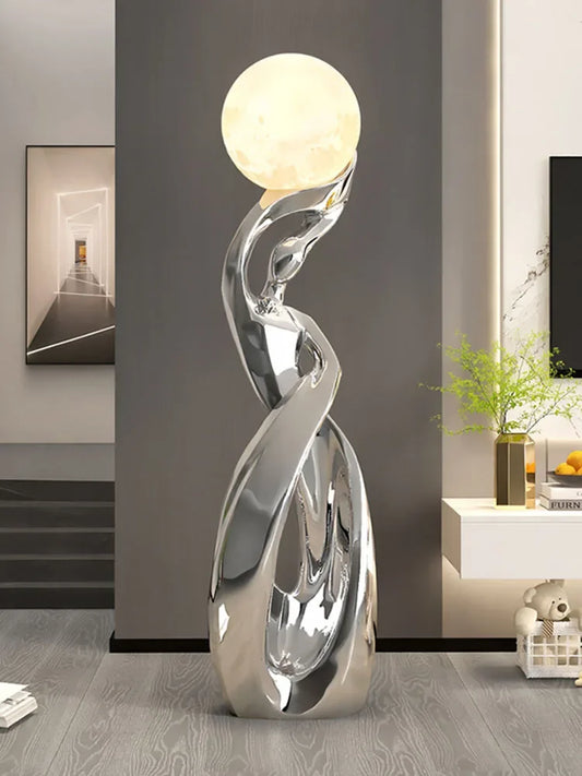 Sculpture 82cm Creative Abstract Art Ornament Lamp Luxury Living Room TV Cabinet Sofa Side Floor Decoration Home Decor Gift