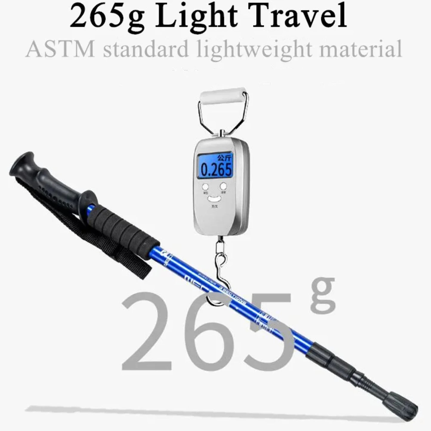 Ultralight Trekking Sticks Aluminium Alloy Adjustable  slip Nordic Walking Poles Adult Hiking Canes Telescopic Alpenstocks