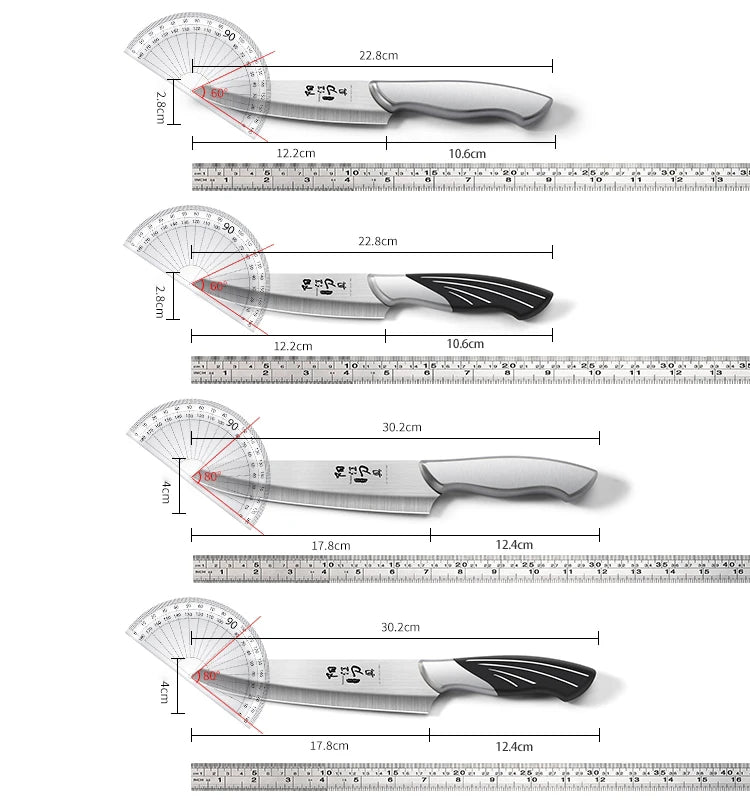 New steel handle Chef's knife, Sushi non-stick salmon knife Sharp multi-purpose fruit knife for home kitchen,kitchen accessories