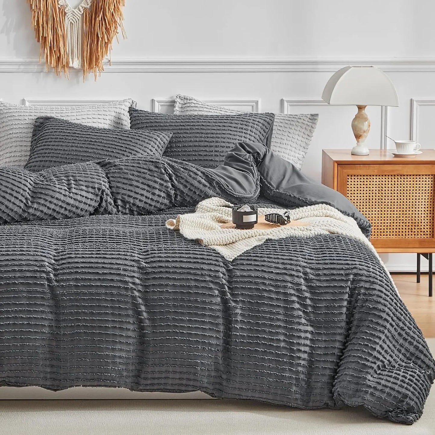 Duvet Set One Double Size, Superfiber Bedding Set, 2-piece Set, Super Soft and Breathable, Zipper Seal