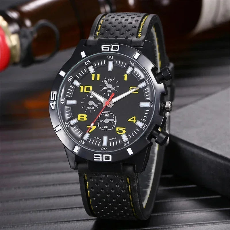 Quartz Men Watches Reloj Hombre Luxury Male Clock Sport Mens Watch Fashion Silicone Strap Student Wristwatches Gift relojes