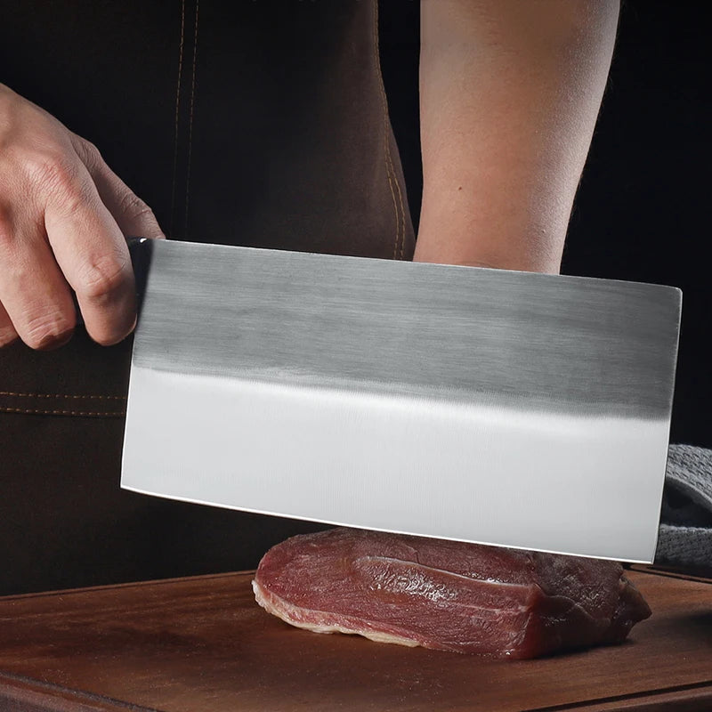 Forged Chinese Kitchen Knife Meat Cleaver Slicing Knife Sushi Filleting Knife Butcher Knife Chef Cooking Cutter