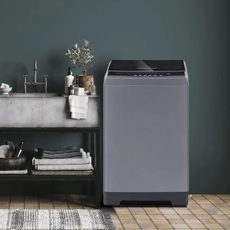 COMFEE’ 1.6 Cu.ft Portable Washing Machine, 11lbs Capacity Fully Automatic Compact Washer with Wheels, 6 Wash Programs