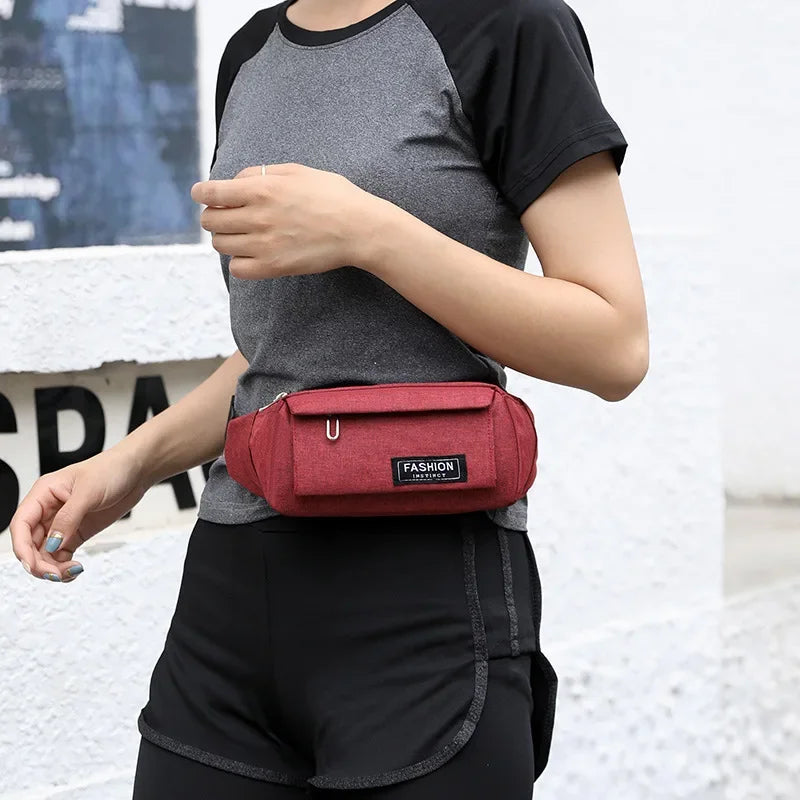 Women Waist Bag Sports Fanny Pack Men Bum Hip Bag Multifunction Travel Chest Bag Crossbody Shoulder Bag Phone Purse Belt Bag