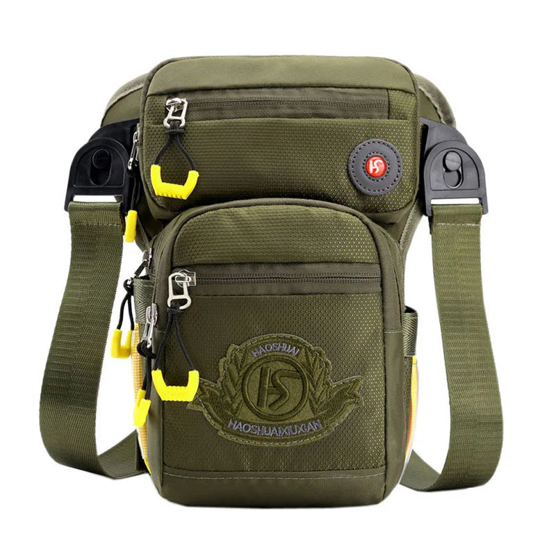 Motorcycle Rider Men Nylon Leg Hip Drop Thigh Bag Military Assault Male Belt Bum Fanny Waist Pack Messenger Shoulder Bags