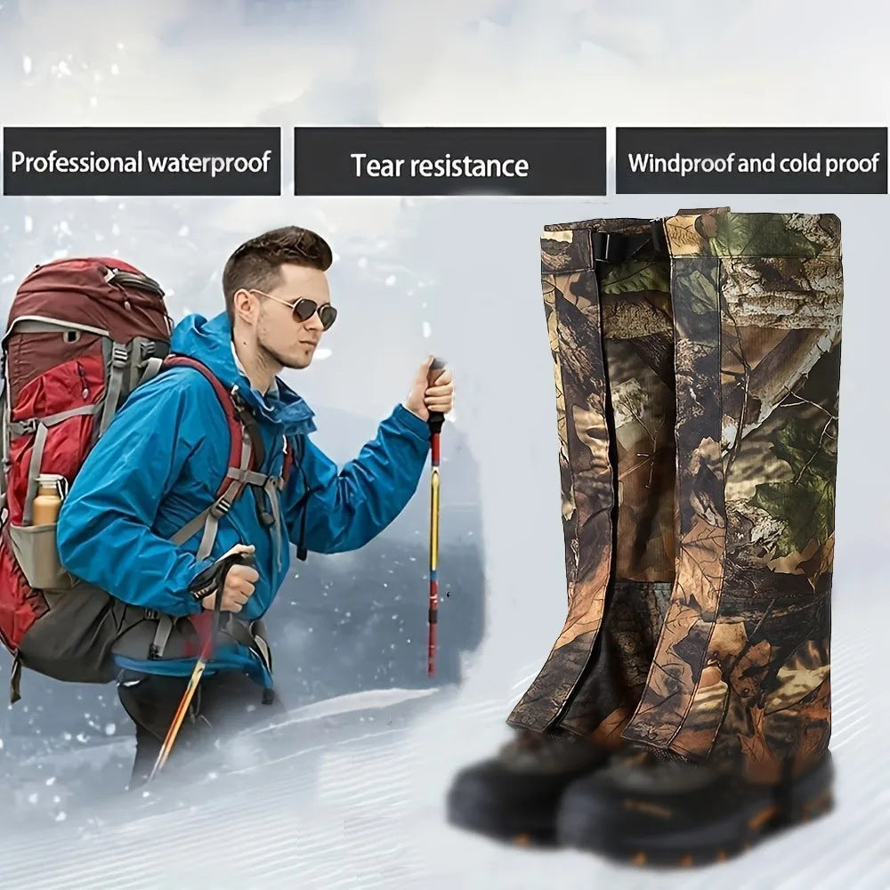 Outdoor Travel Gaiters Gaiters For Ski Boots Waterproof Legging Shoes Hunt Climbing Camping Winter Tourist Snow Foot Cover