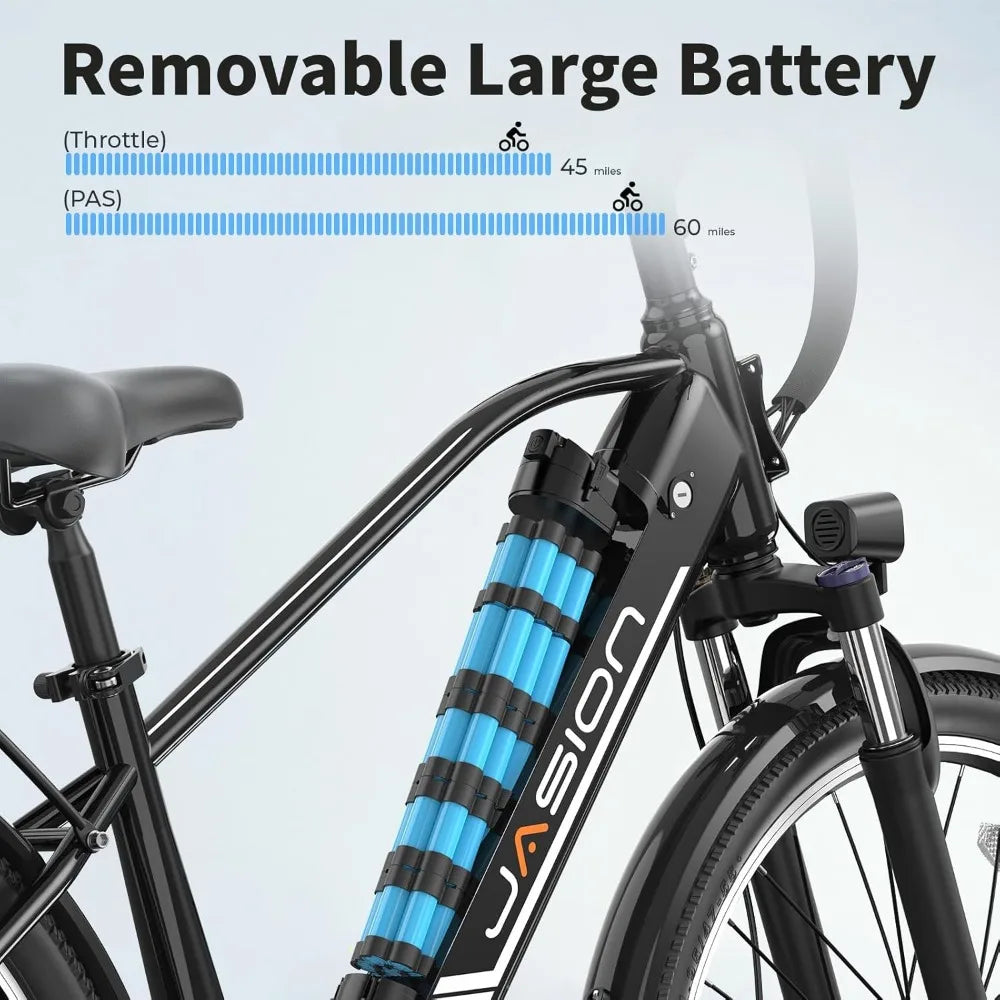 Roamer Electric Bike for Adults 1200W Peak Motor 528WH Removable Battery,up to 60miles 28MPH City Cruiser