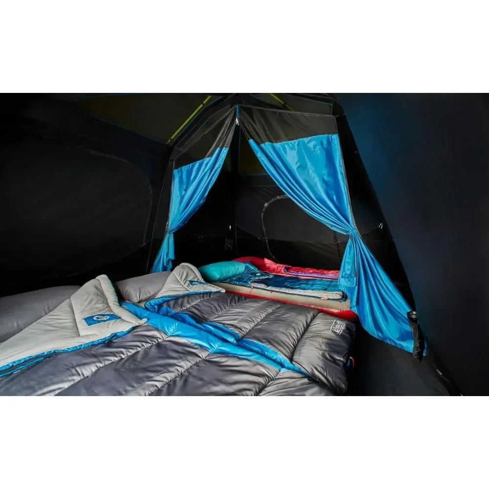 Camping Tent with Instant Setup, 4/6/8/10 Person Weatherproof Tent with WeatherTec Technology,Sets Up in 60 Seconds