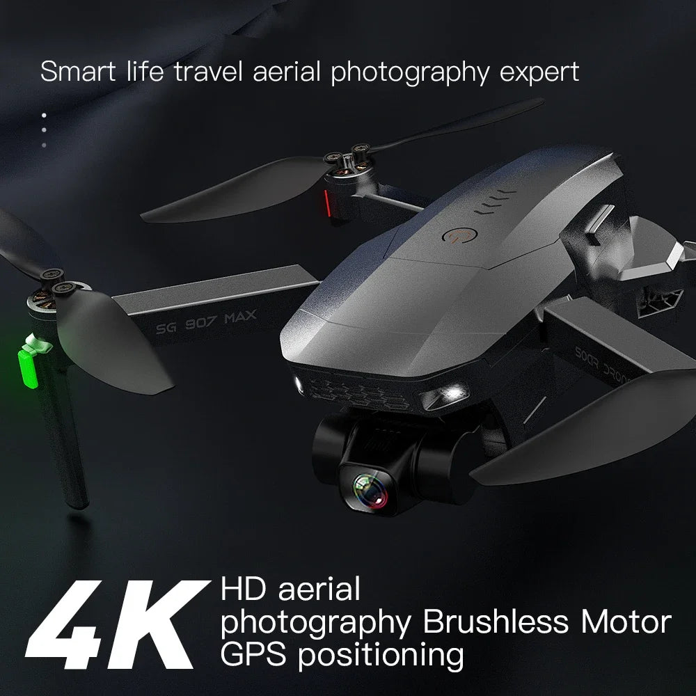 SG907 Max GPS 4K professional RC quadcopter drone with Camera HD 4K 1080P 5G WiFi FPV copter Foldable pro Drones SG907 S