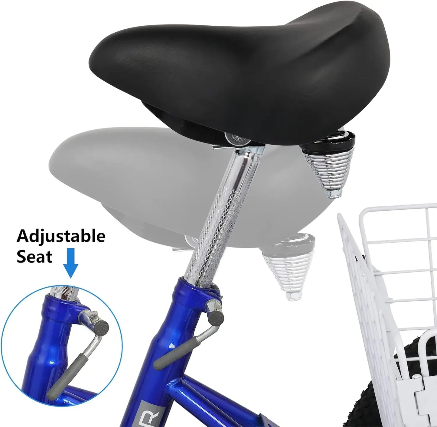 Adult Folding Tricycle, 20 Inch 3 Wheel Bikes Tricycle for Adults Single Speed, Foldable Adult Trike for Women/Men/Seniors, Thre