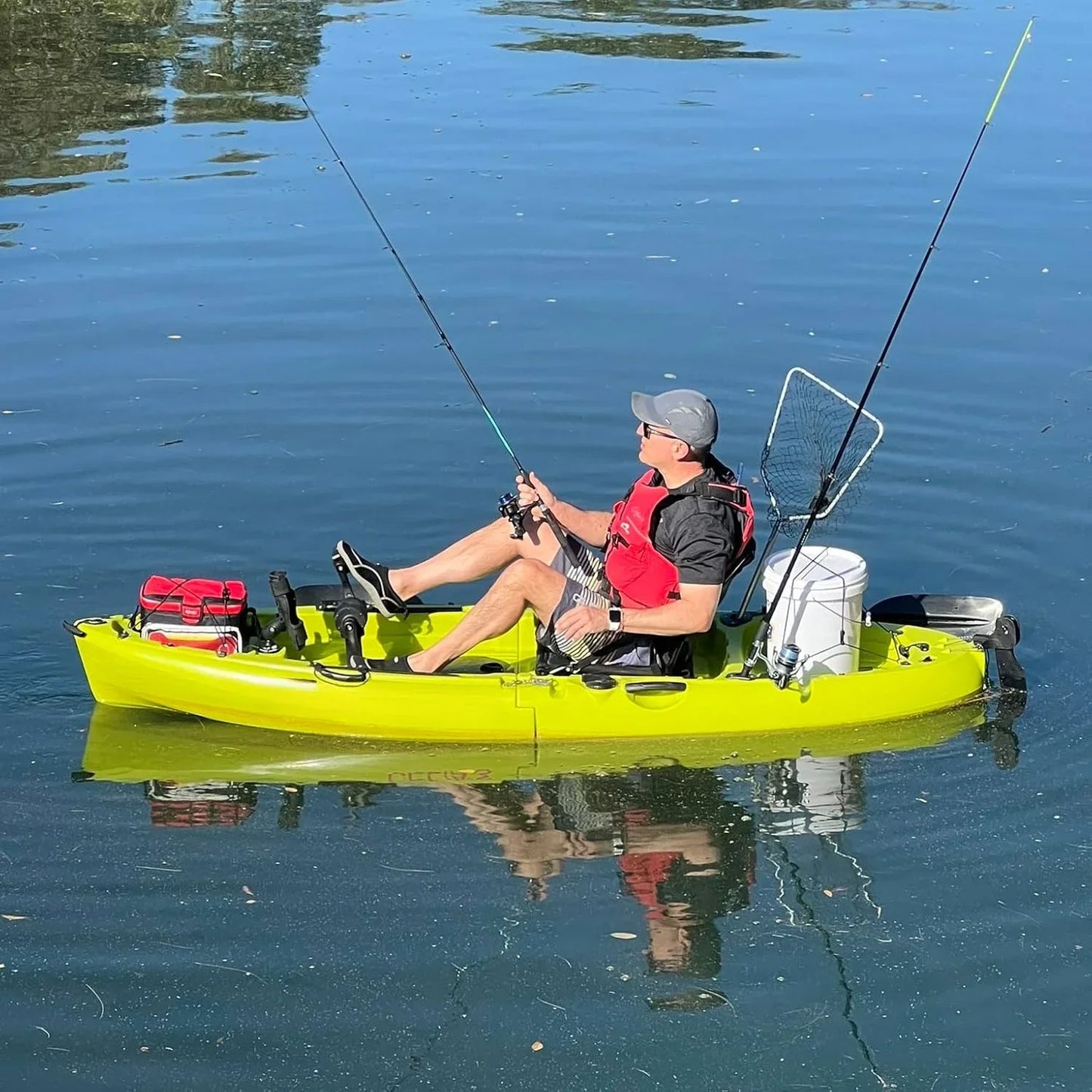9.5ft Raptor Modular Propeller Drive Fishing Kayak 380 lbs Capacity, Super Lightweight Easy StoreCarry sea pro boat accessories