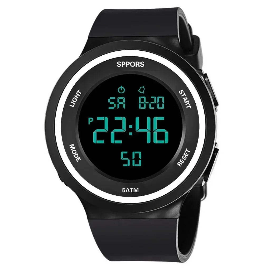 Men's Sports Watches Luxury Digital Watch Stopwatch Luminous Date Week Multifunction Fitness Electronic Wristwatch Clock Relogio