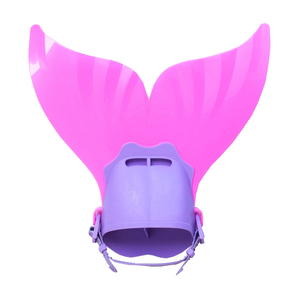 Children Mermaid Tail Flippers Kids Silicone Fins Diving Shoes Swimming Gear