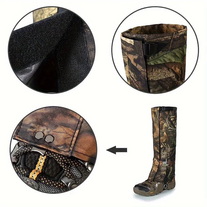 Outdoor Travel Gaiters Gaiters For Ski Boots Waterproof Legging Shoes Hunt Climbing Camping Winter Tourist Snow Foot Cover